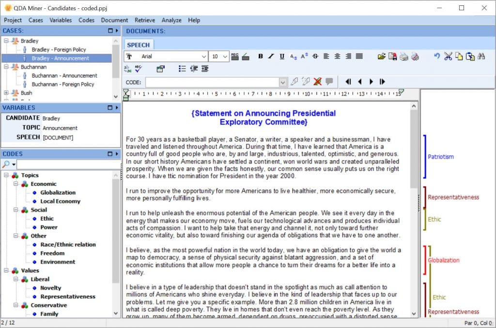 Appliquer un codage qualitatif aux documents