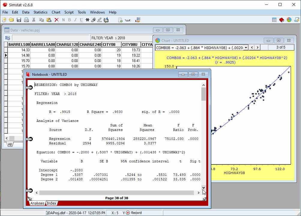 SimStat: Statistical Analysis and Bootstrapping Software